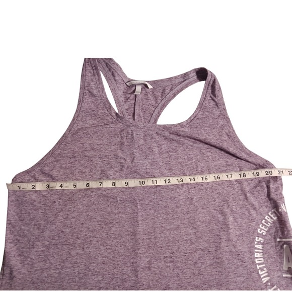 Victoria's Secret Angel Racerback Tank Top Purple Heathered XL - Picture 6 of 6